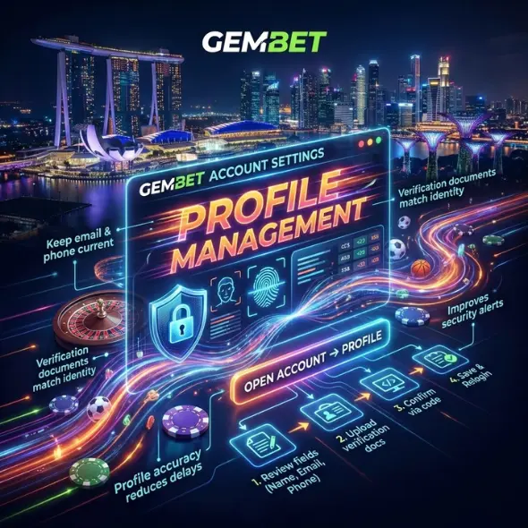 Tetapan Akaun Gembet Selepas Log Masuk